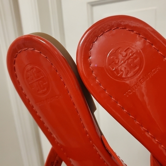 EC Tory Burch Miller Rainbow Stripe Sandals Size 7.5M - Picture 12 of 15